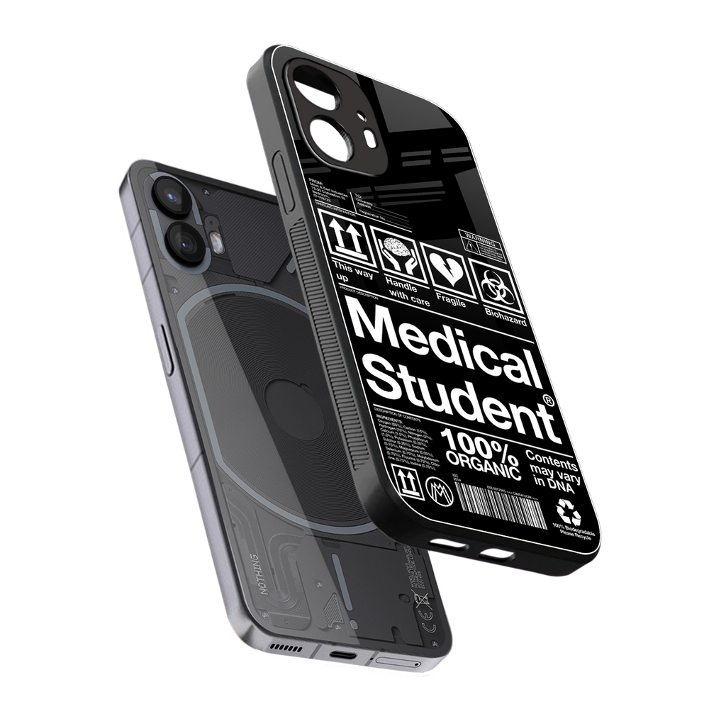 medical student back phone cover | glass case for nothing phone 2