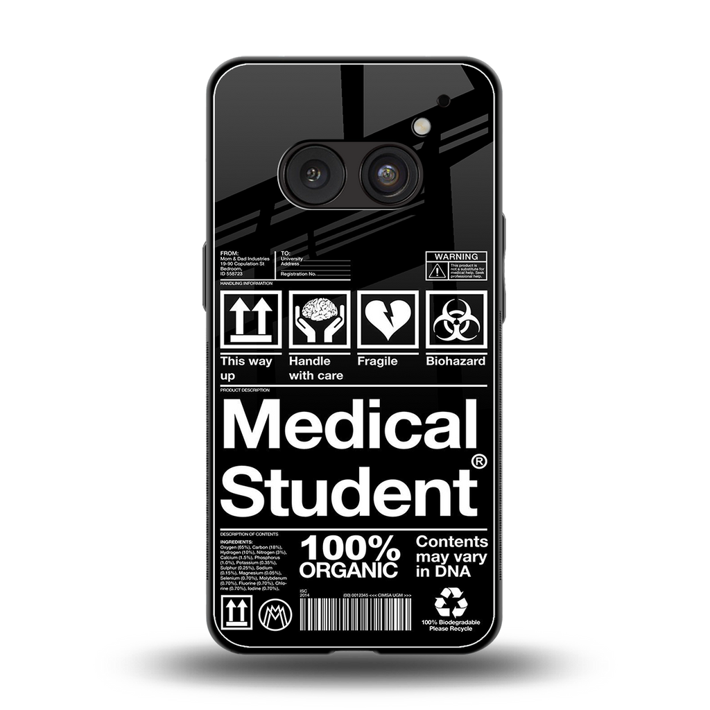 medical student back phone cover | glass case for nothing phone 2a