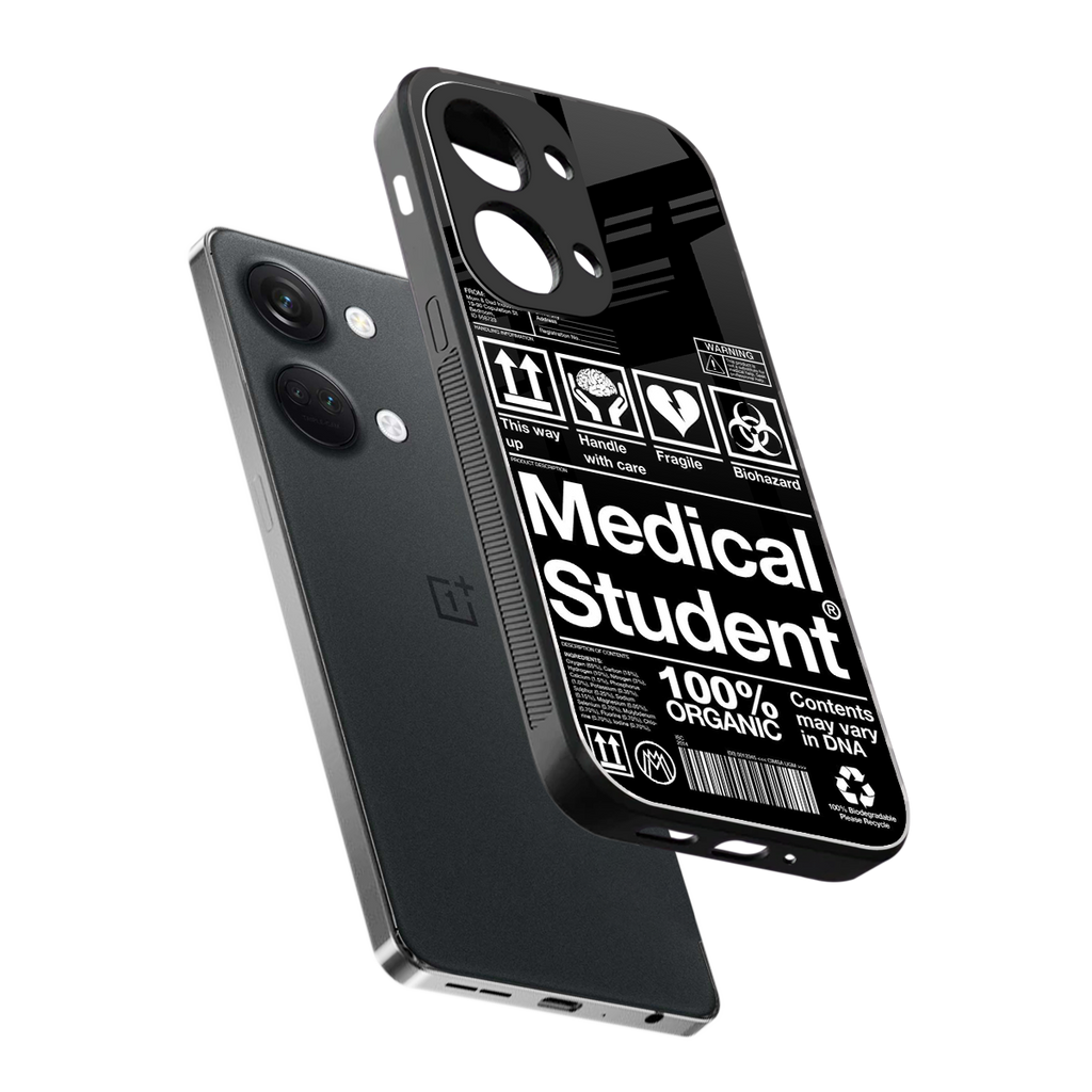 medical student back phone cover | glass case for oneplus nord 3