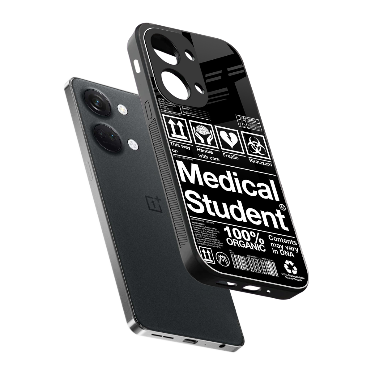 medical student back phone cover | glass case for oneplus nord 3