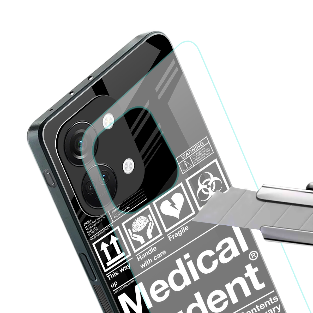 medical student back phone cover | glass case for oneplus nord 3