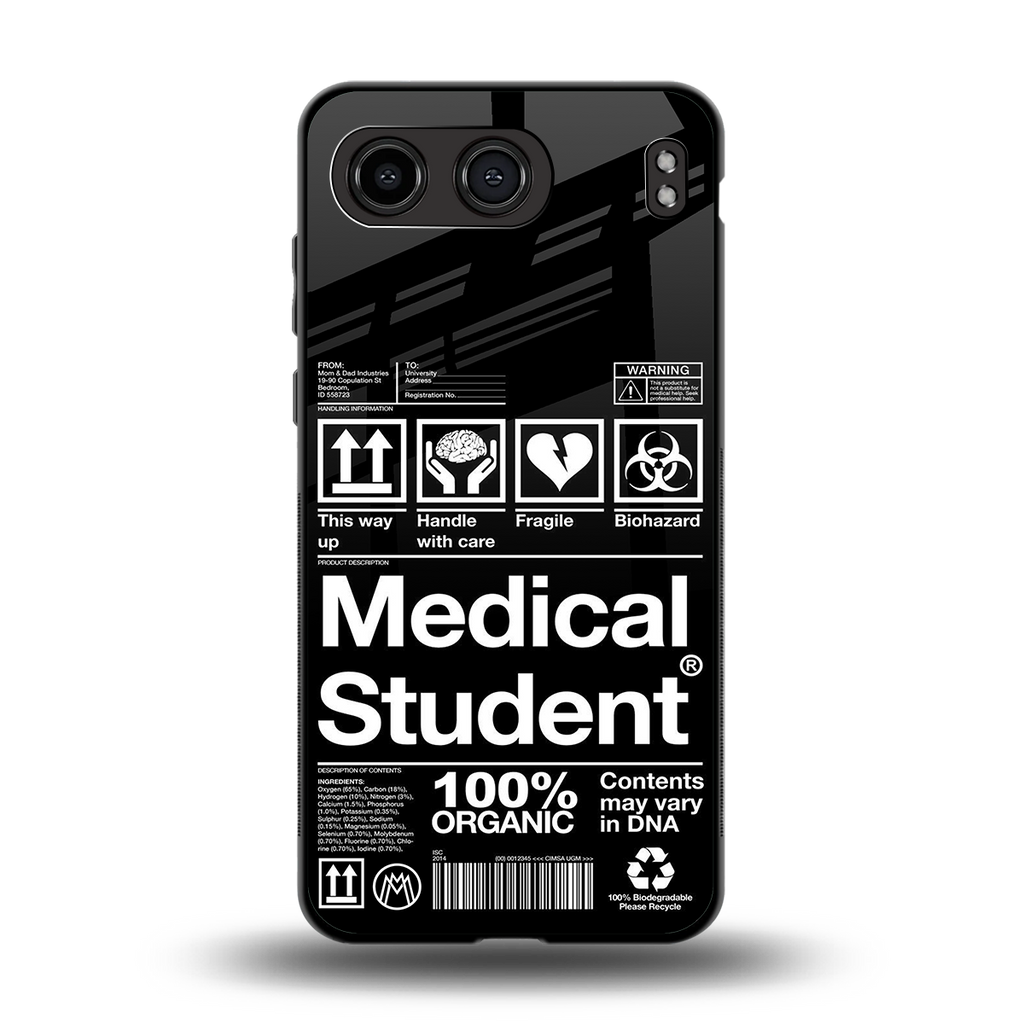 medical student back phone cover | glass case for oneplus nord 4