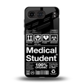 medical student back phone cover | glass case for oneplus nord 4