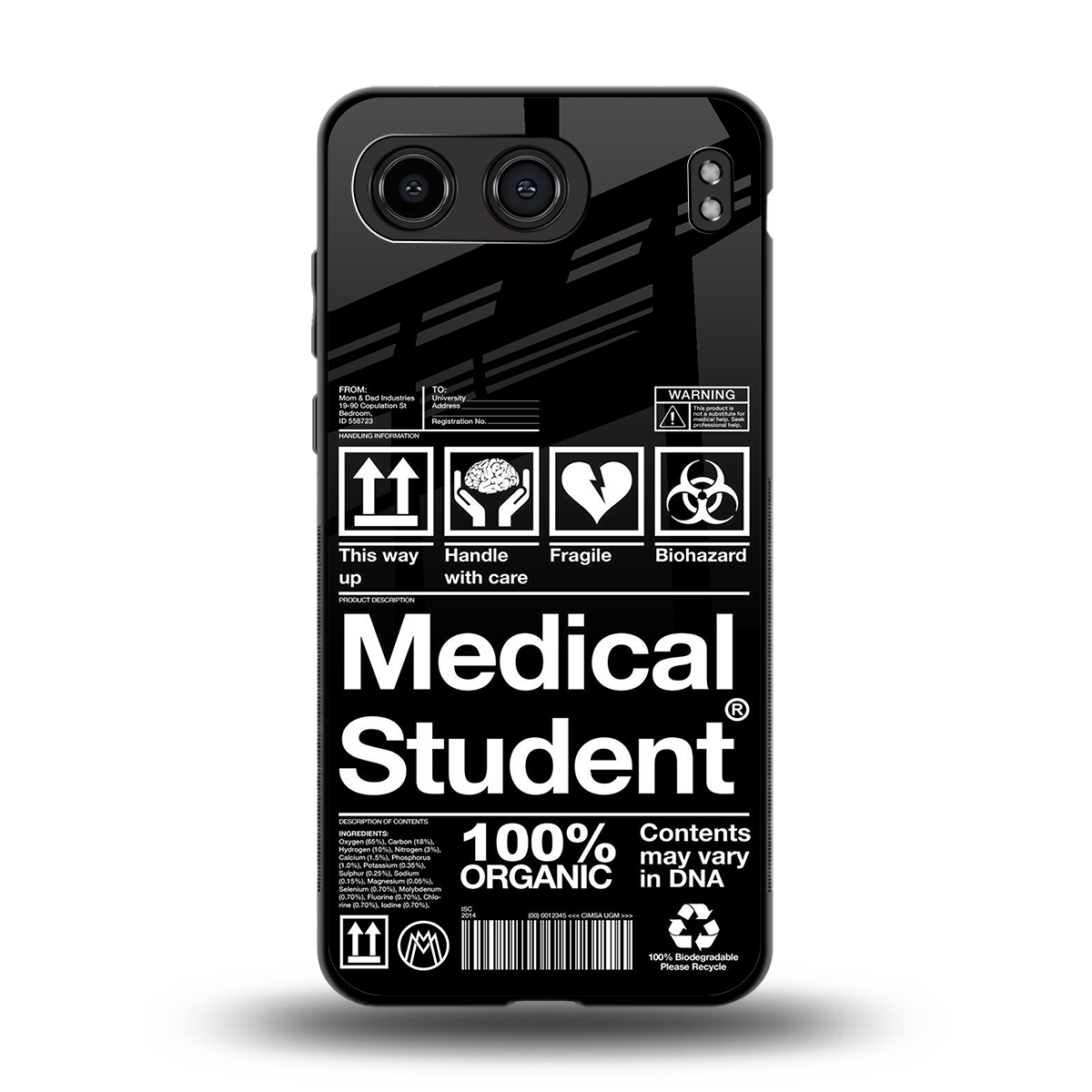 medical student back phone cover | glass case for oneplus nord 4