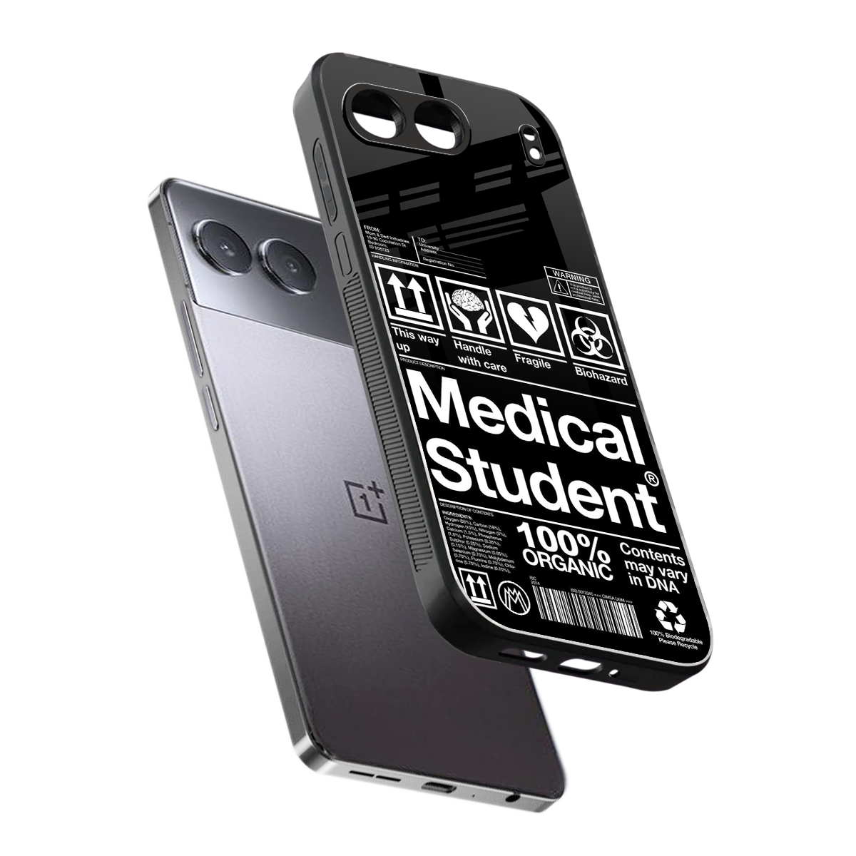 medical student back phone cover | glass case for oneplus nord 4