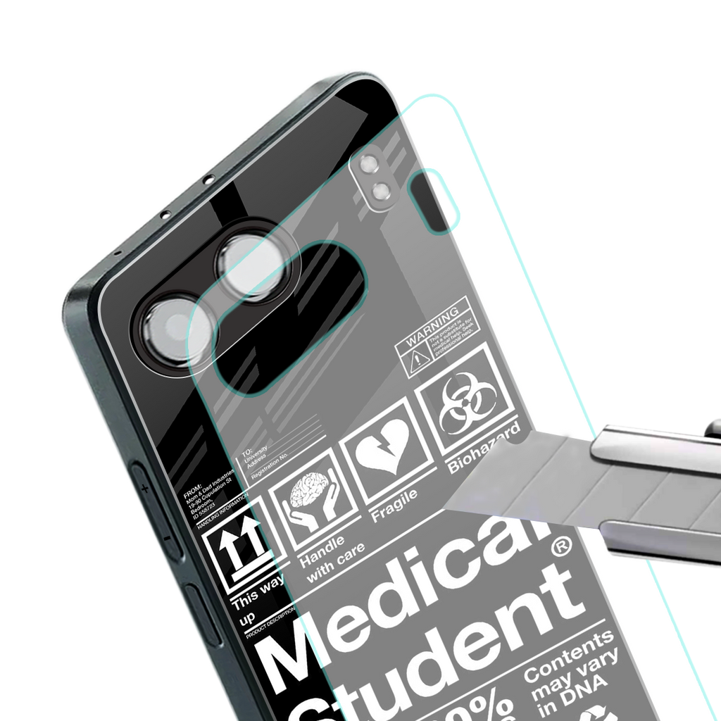 medical student back phone cover | glass case for oneplus nord 4
