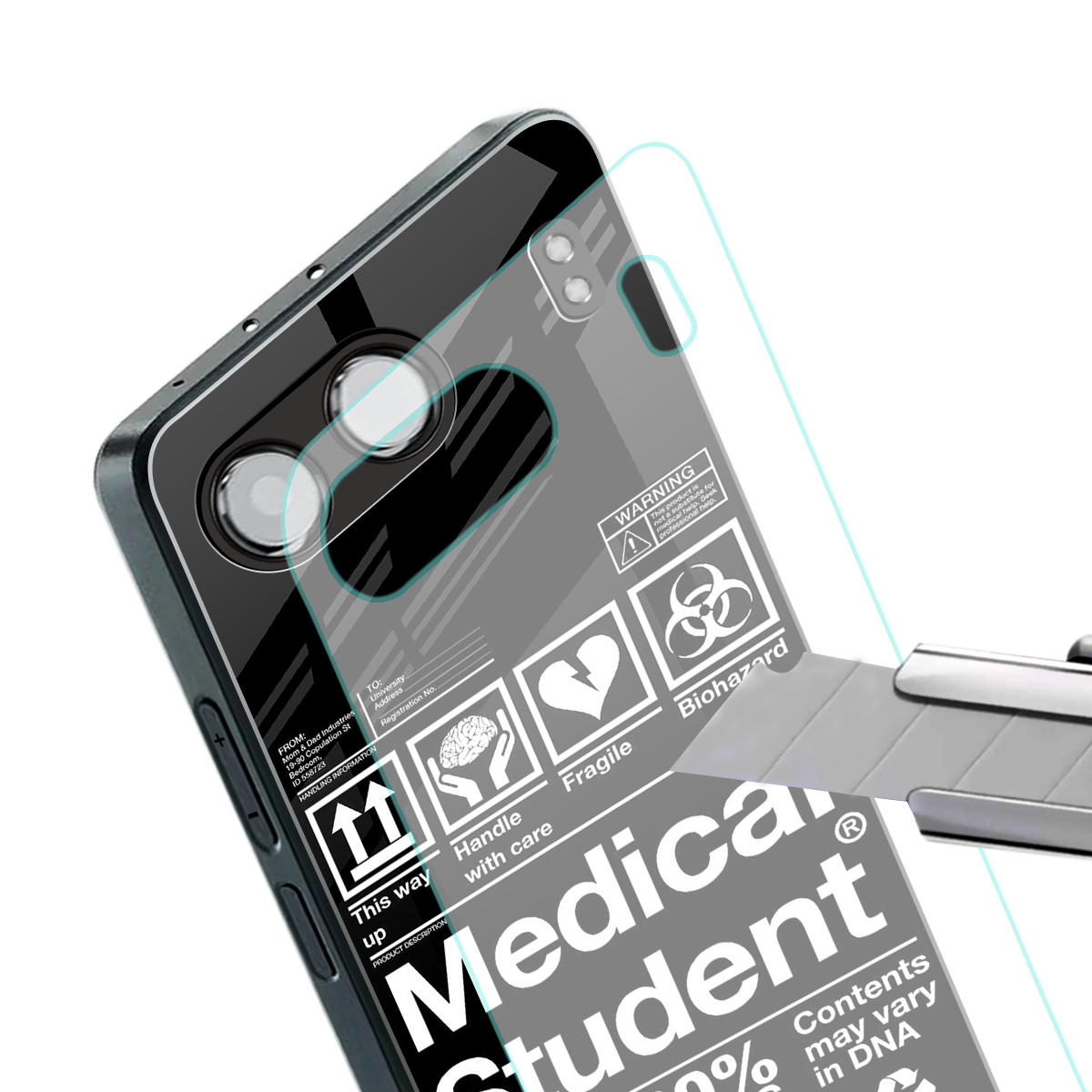 medical student back phone cover | glass case for oneplus nord 4