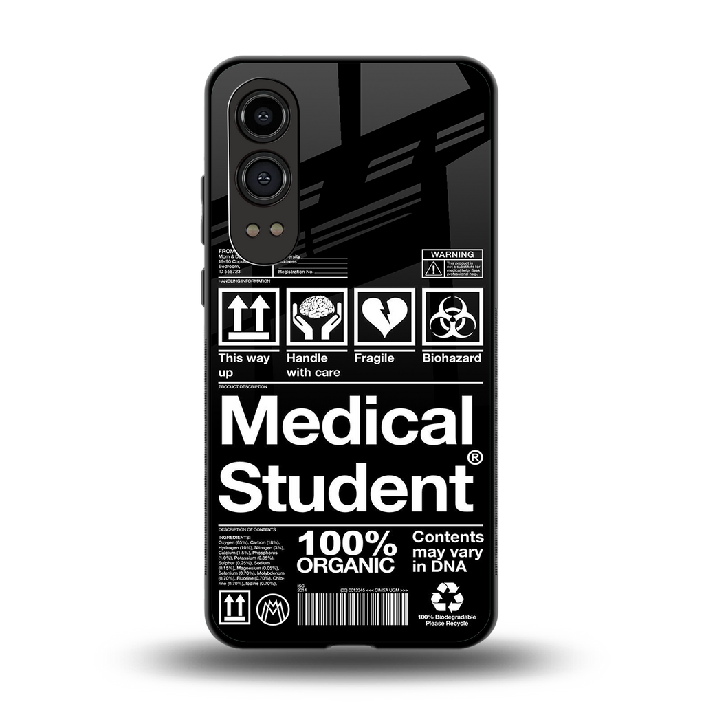 medical student back phone cover | glass case for oneplus nord ce 4 lite