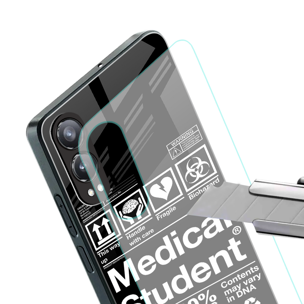 medical student back phone cover | glass case for oneplus nord ce 4 lite