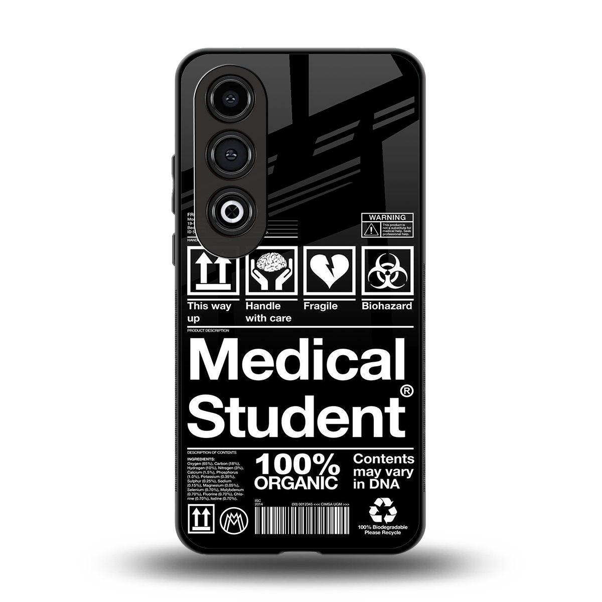 medical student back phone cover | glass case for oneplus nord ce 4