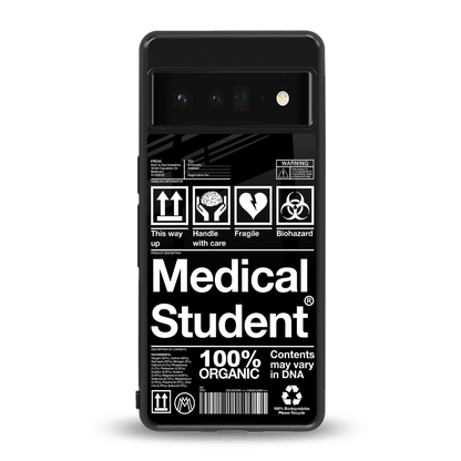 medical student back phone cover | glass case for google pixel 6 pro
