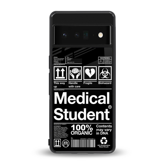 medical student back phone cover | glass case for google pixel 6 pro