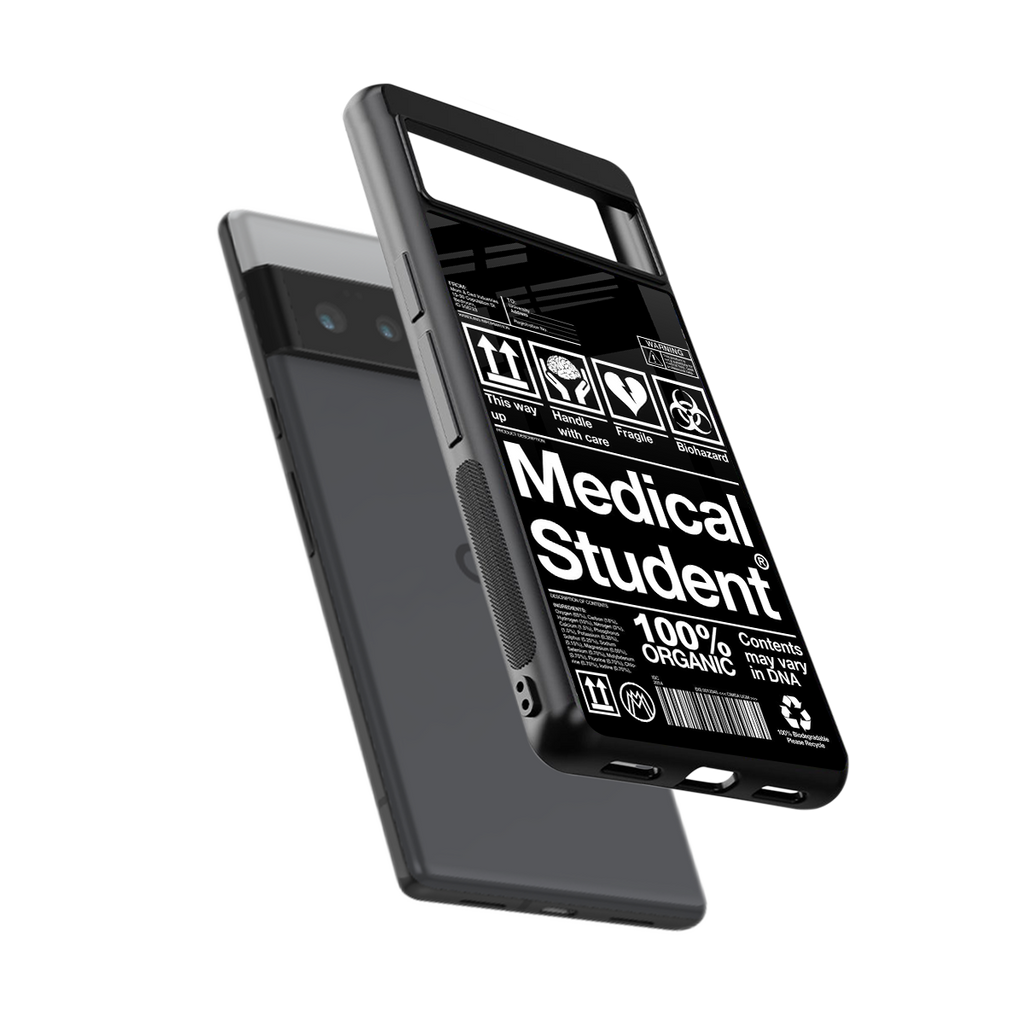 medical student back phone cover | glass case for google pixel 6 pro