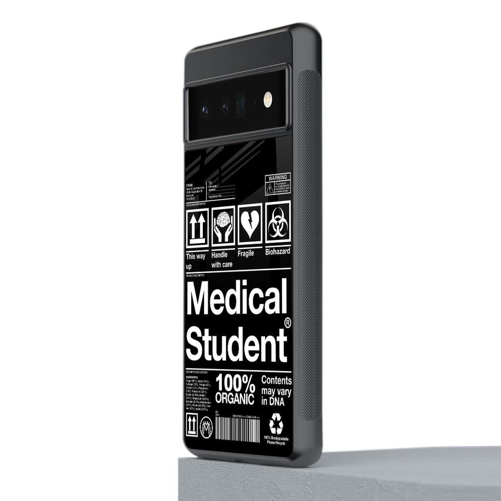 medical student back phone cover | glass case for google pixel 6 pro