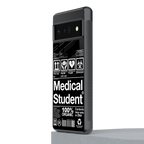 medical student back phone cover | glass case for google pixel 6 pro