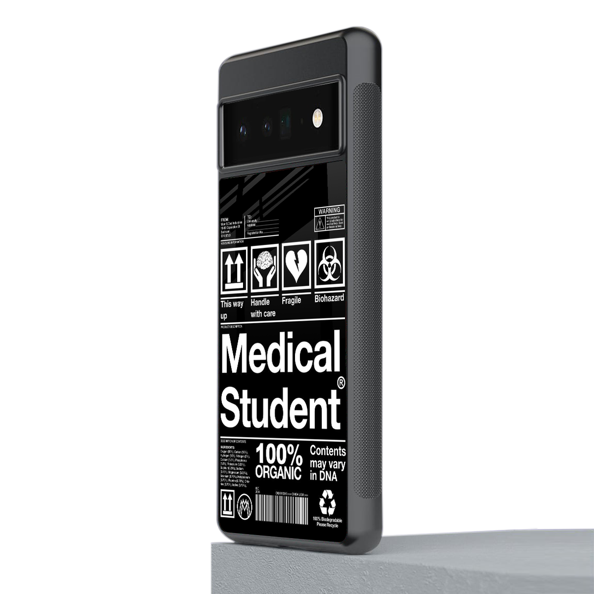 medical student back phone cover | glass case for google pixel 6 pro