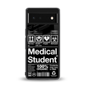medical student back phone cover | glass case for google pixel 6
