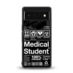 medical student back phone cover | glass case for google pixel 6
