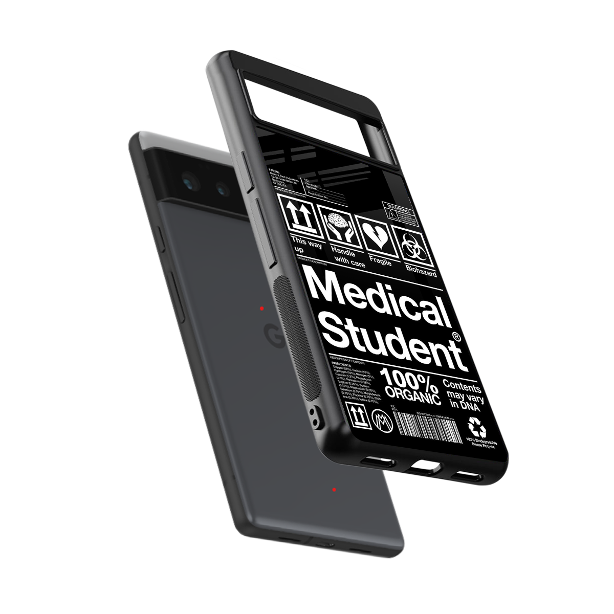 medical student back phone cover | glass case for google pixel 6