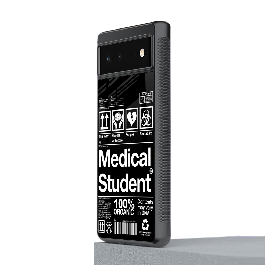medical student back phone cover | glass case for google pixel 6
