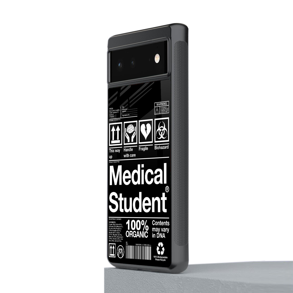 medical student back phone cover | glass case for google pixel 6