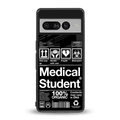 medical student back phone cover | glass case for google pixel 7 pro