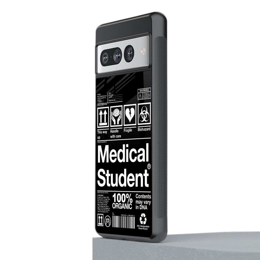 medical student back phone cover | glass case for google pixel 7 pro