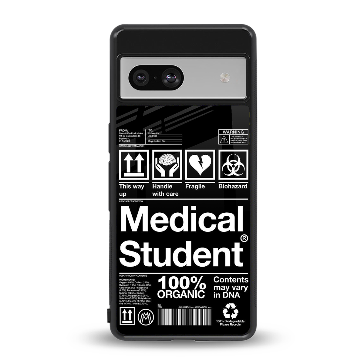 medical student back phone cover | glass case for Google Pixel 7A