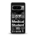 medical student back phone cover | glass case for google pixel 8 pro