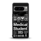 medical student back phone cover | glass case for google pixel 8 pro