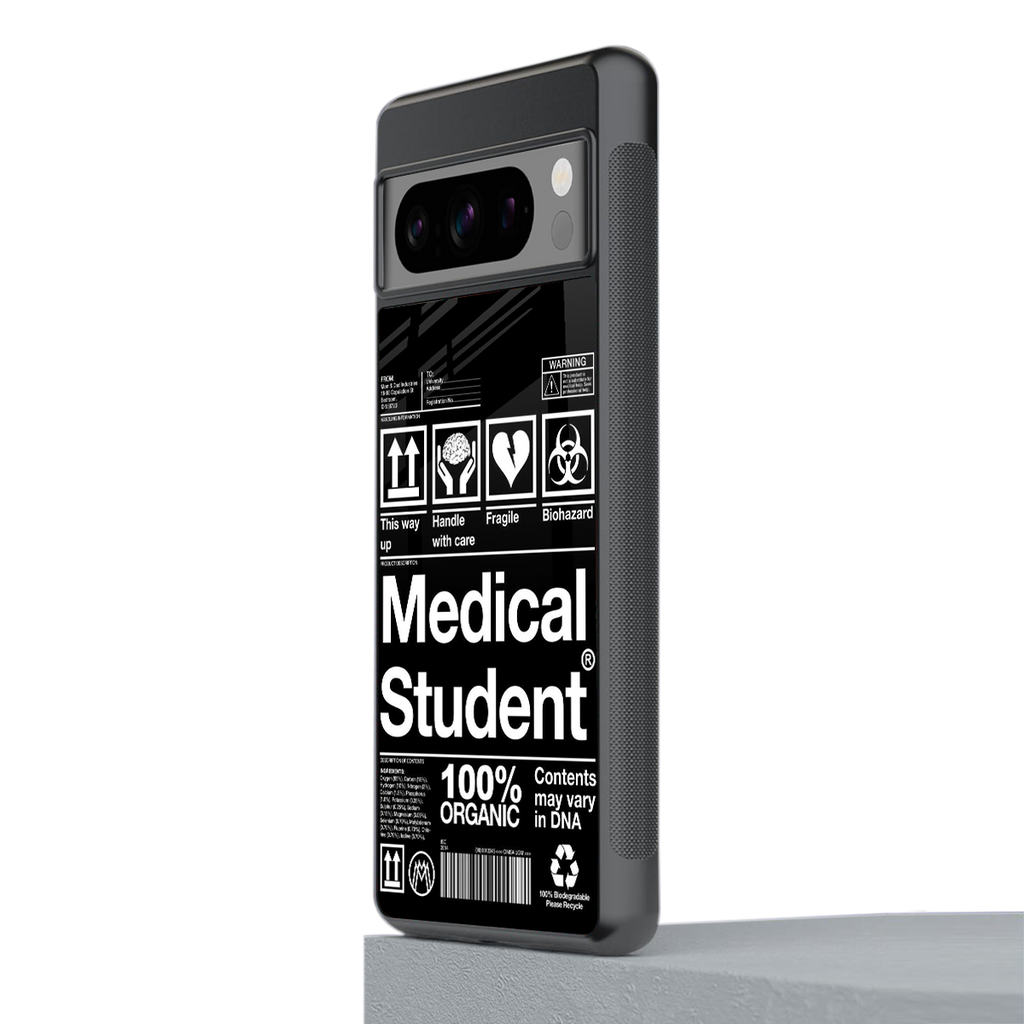 medical student back phone cover | glass case for google pixel 8 pro