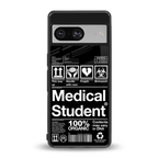 medical student back phone cover | glass case for Google Pixel 8