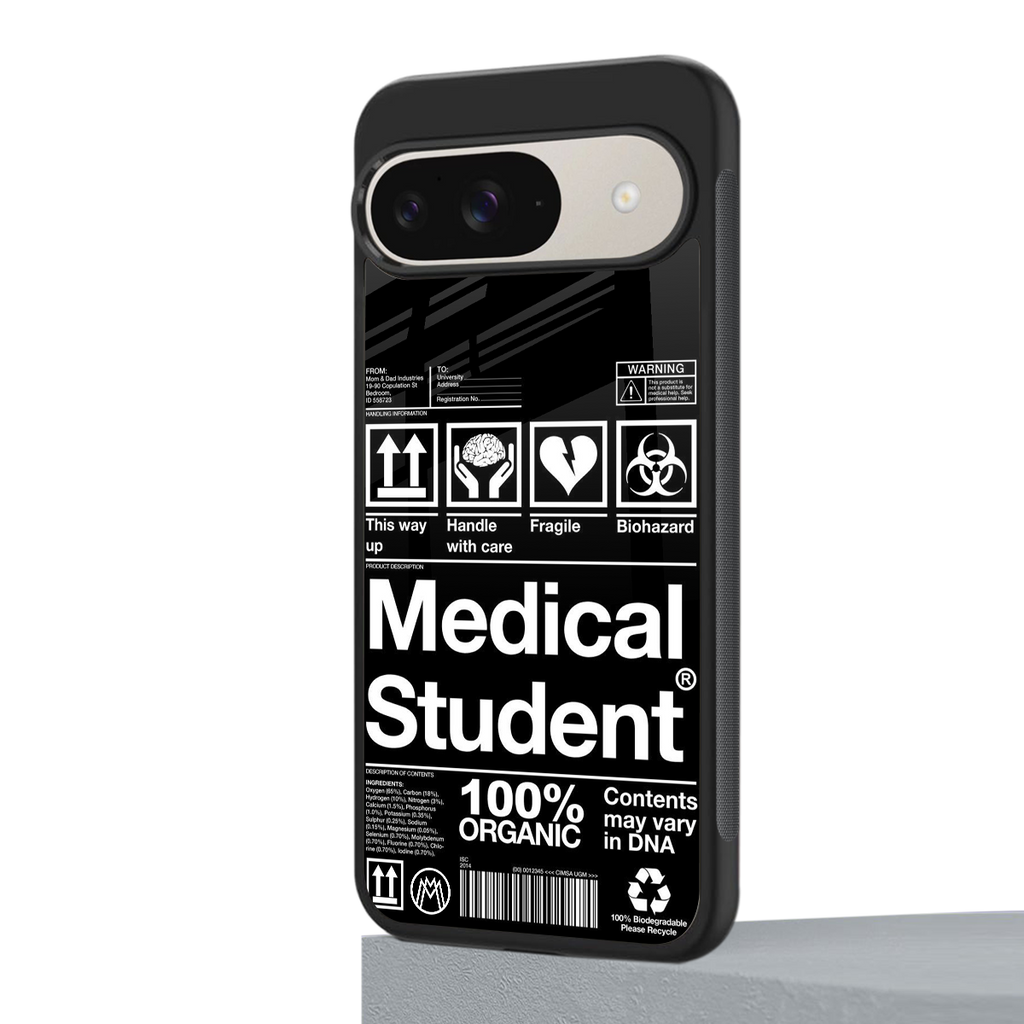 medical student back phone cover | glass case for google pixel 9