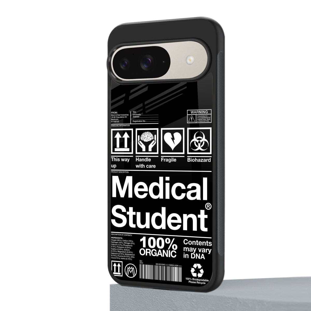 medical student back phone cover | glass case for google pixel 9