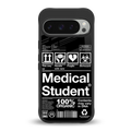 medical student back phone cover | glass case for google pixel 9 pro xl