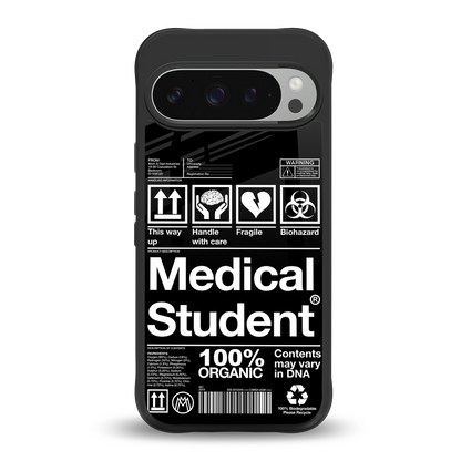 medical student back phone cover | glass case for google pixel 9 pro xl