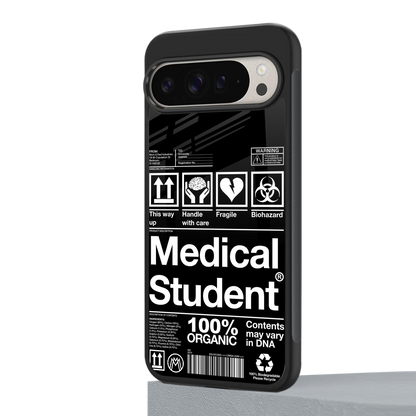 medical student back phone cover | glass case for google pixel 9 pro xl