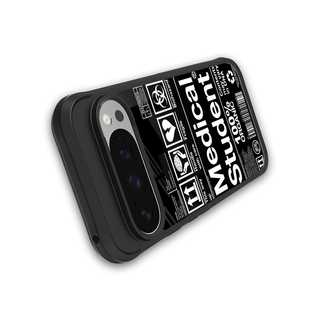 medical student back phone cover | glass case for google pixel 9 pro xl
