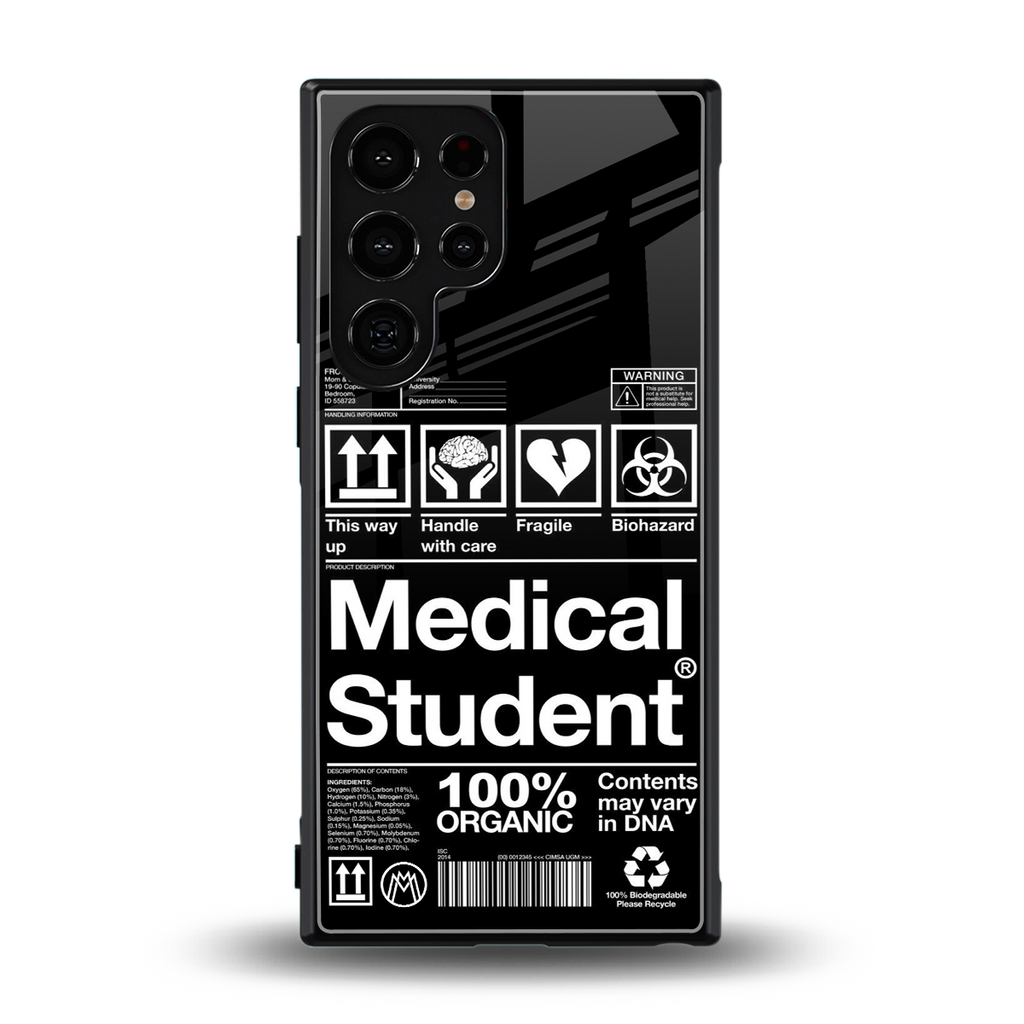 medical student back phone cover | glass case for samsung galaxy s23 ultra