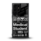 medical student back phone cover | glass case for samsung galaxy s23 ultra