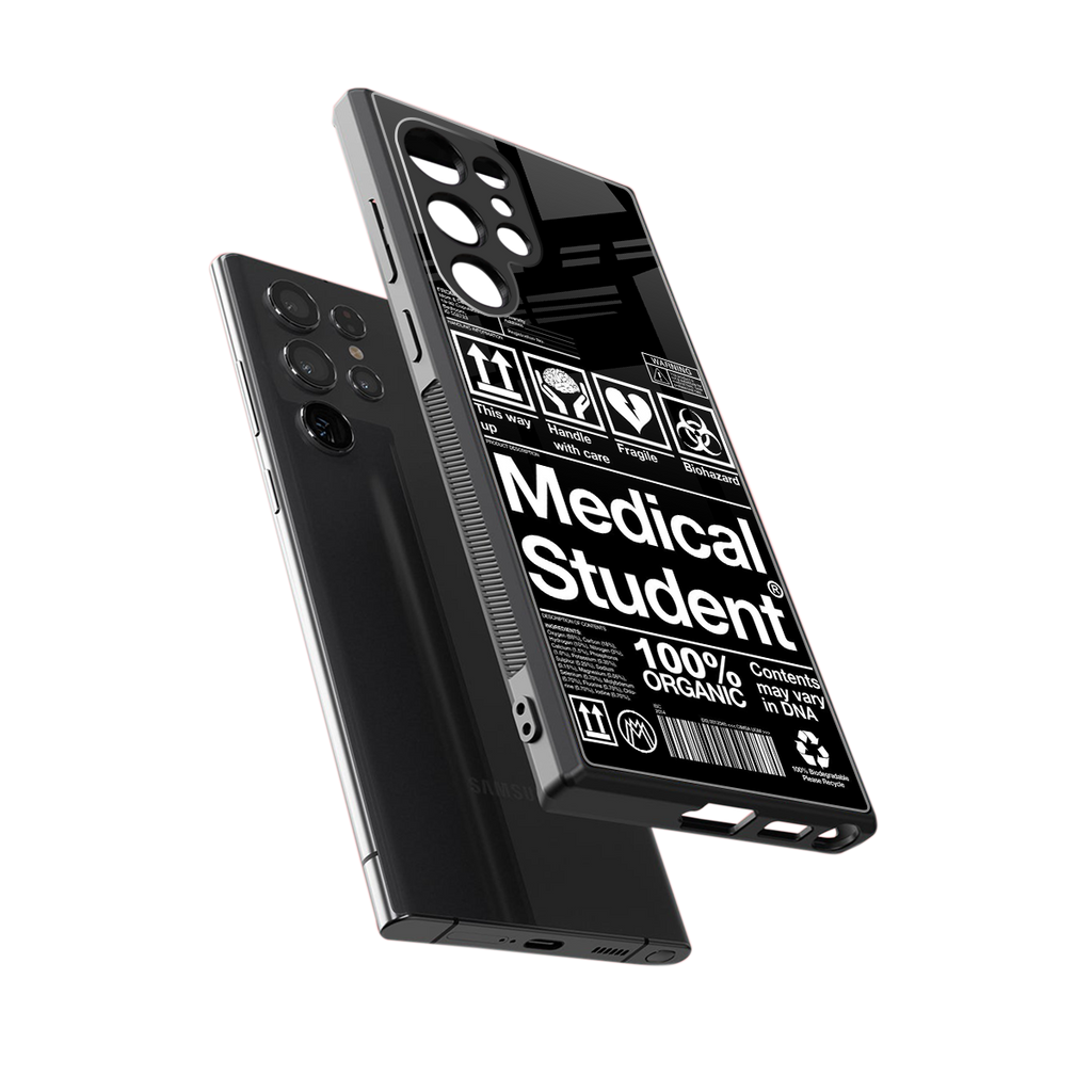 medical student back phone cover | glass case for samsung galaxy s23 ultra