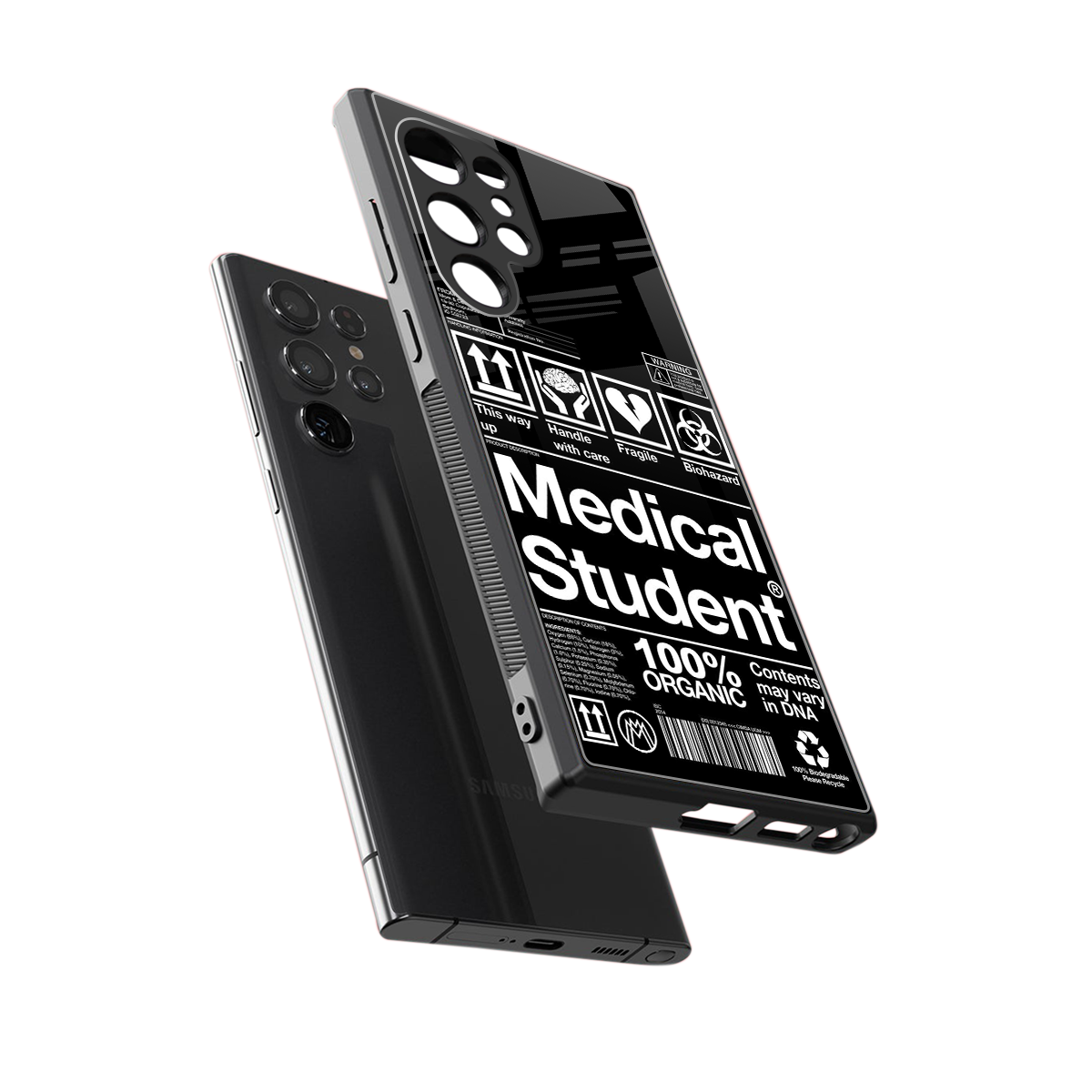 medical student back phone cover | glass case for samsung galaxy s23 ultra
