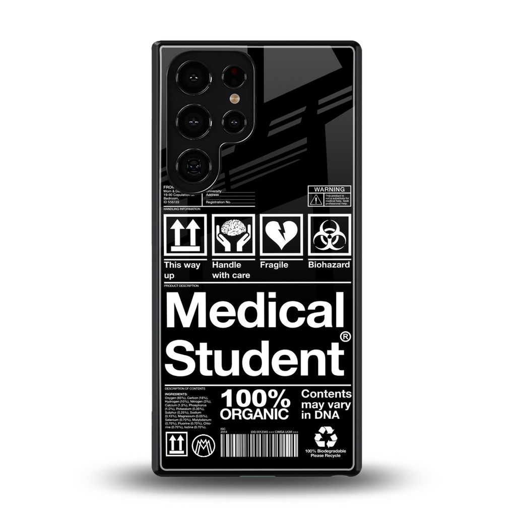 medical student back phone cover | glass case for samsung galaxy s25 ultra