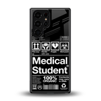 medical student back phone cover | glass case for samsung galaxy s25 ultra