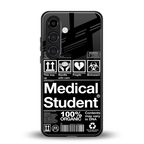 medical student back phone cover | glass case for samsung galaxy s25 plus