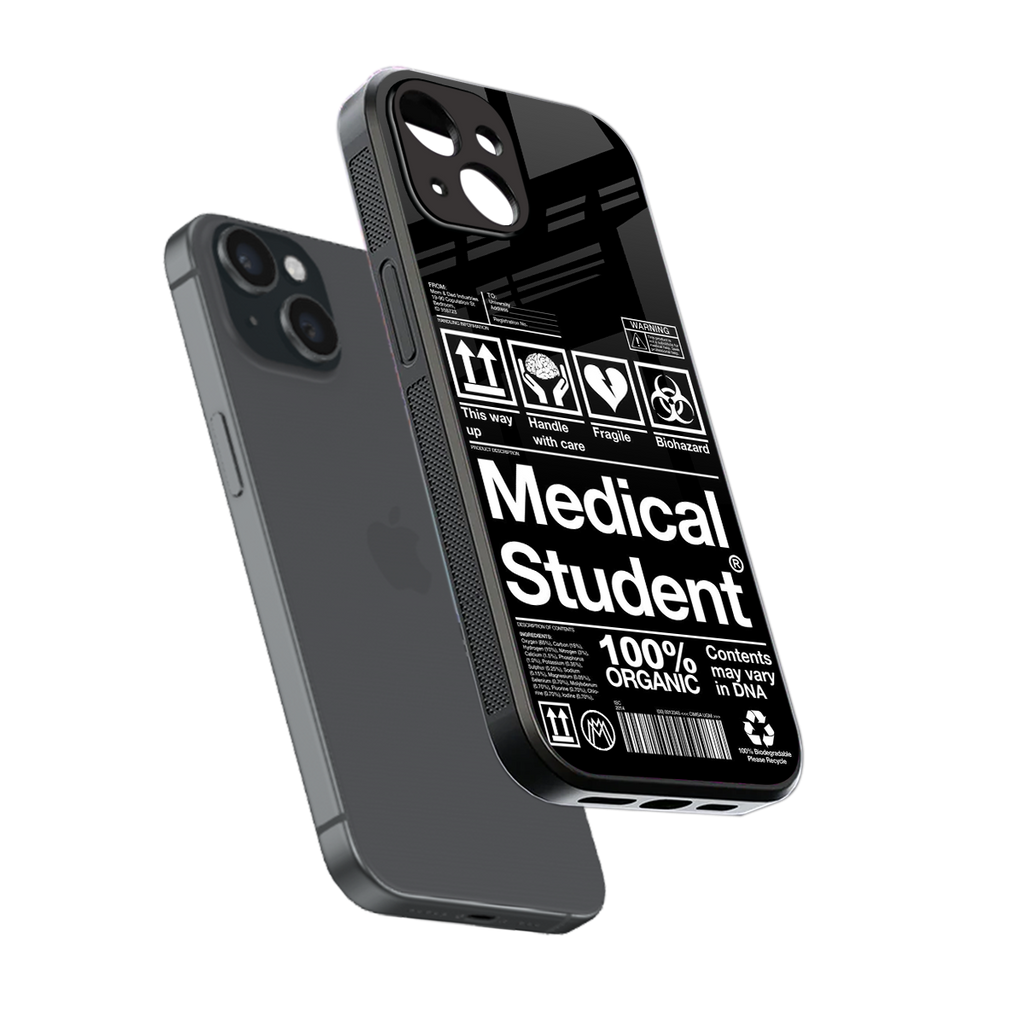 medical student back phone cover | glass case for iphone 15