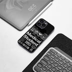 medical student back phone cover | glass case for iphone 15