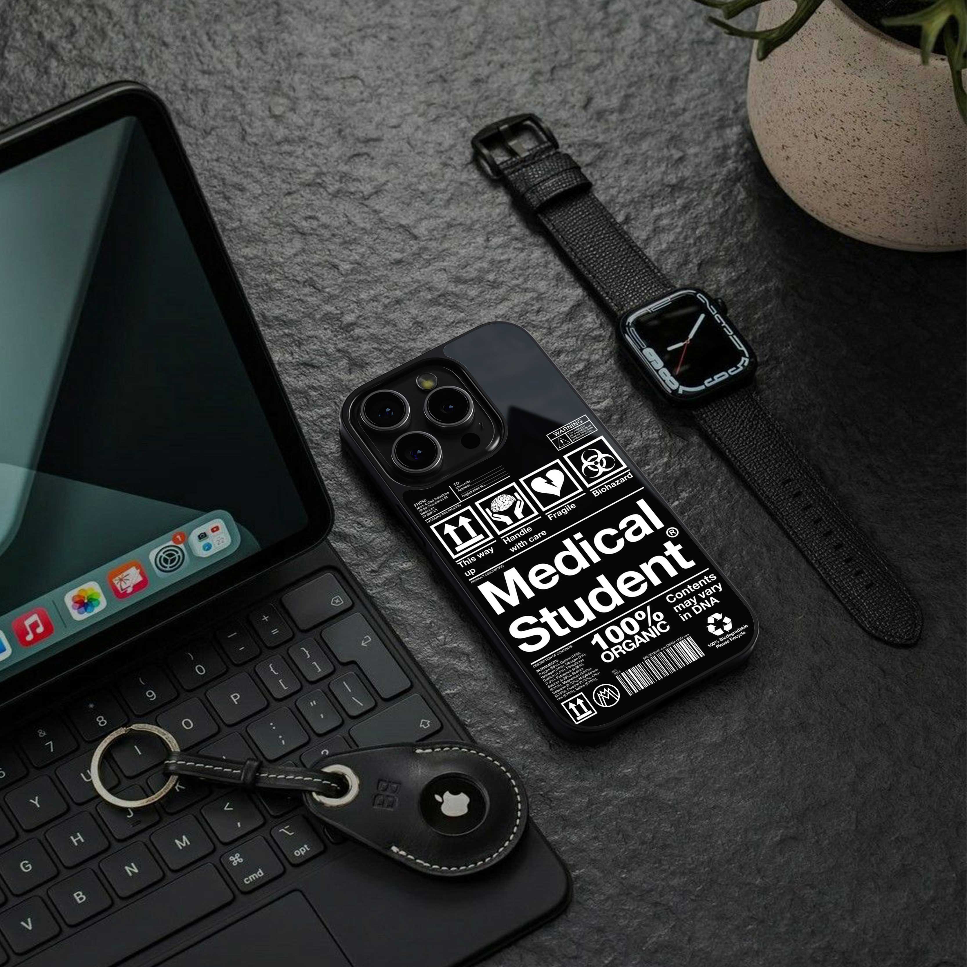 medical student back phone cover | glass case for iphone 13 pro
