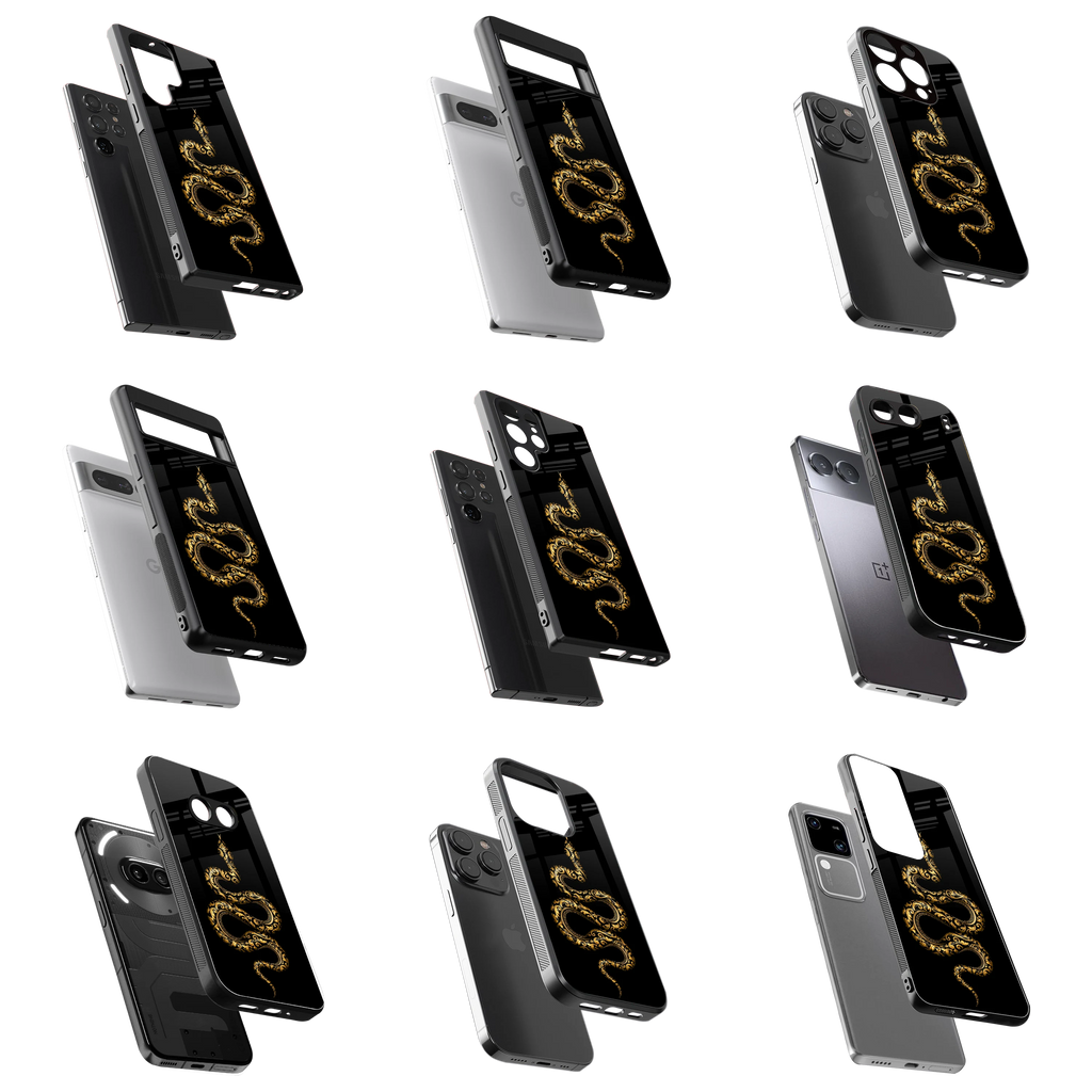 Durable Glass Back Mobile Case for iPhone, Samsung, OnePlus, Google Pixel, Redmi, Vivo, Oppo