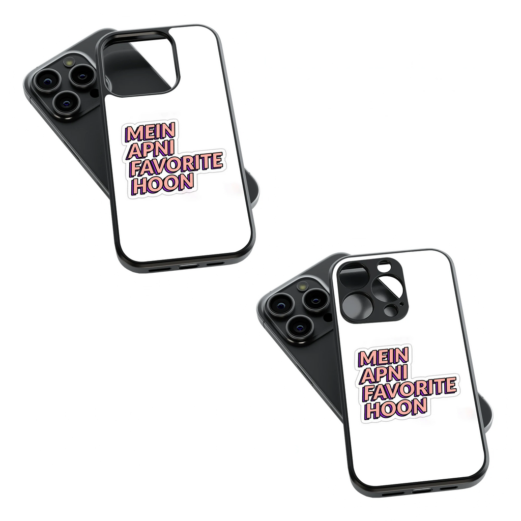 Trendy Glass Back Mobile Case for iPhone, Samsung, Redmi, OnePlus, Google Pixel, Motorola